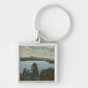 View of the Pine Clad Shores of Lake Keychain