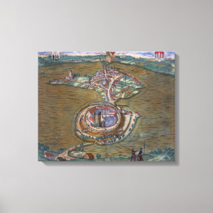 View of the Place de Louis le Grand, with one of t Canvas Print