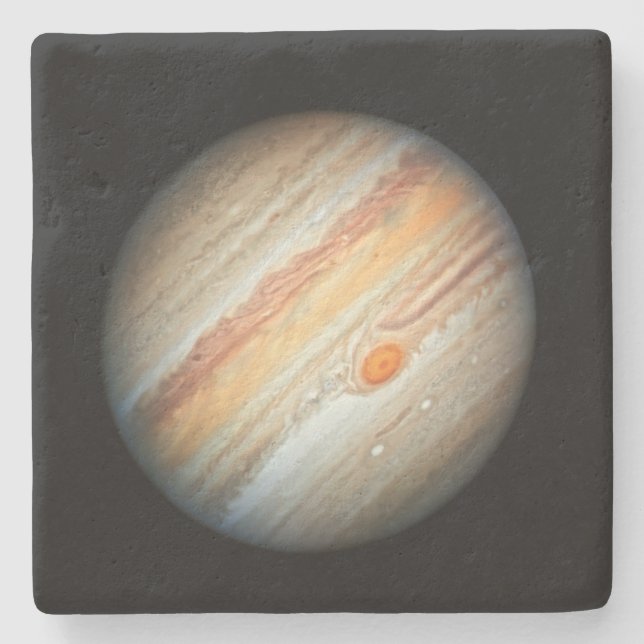 View of the Planet Jupiter (Hubble Telescope) Stone Coaster (Front)