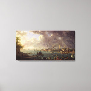 View of the Port of Lorient Canvas Print