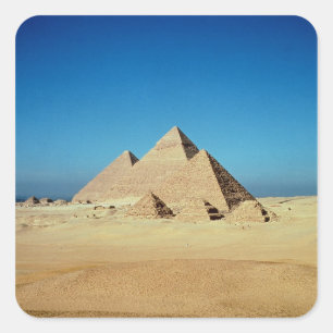 View of the Pyramids Square Sticker