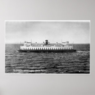 View of the Quinault Ferry Poster