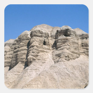 View of the Qumran Caves Square Sticker