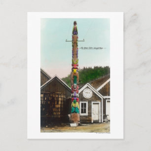 View of the Raven TotempoleWrangell, AK Postcard