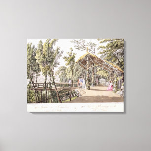 View of the Reisenberg Gardens near the city of Vi Canvas Print