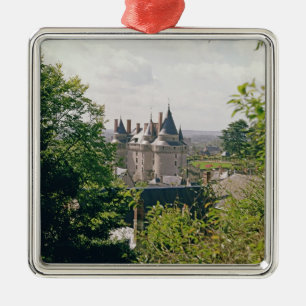 View of the restored chateau from the north metal ornament