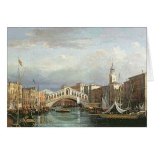 View of the Rialto Bridge in Venice