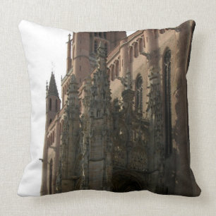 View of the right side with the canopied porch (ph throw pillow