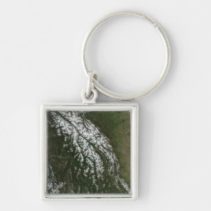View of the Rocky Mountains Keychain