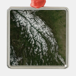 View of the Rocky Mountains Metal Ornament