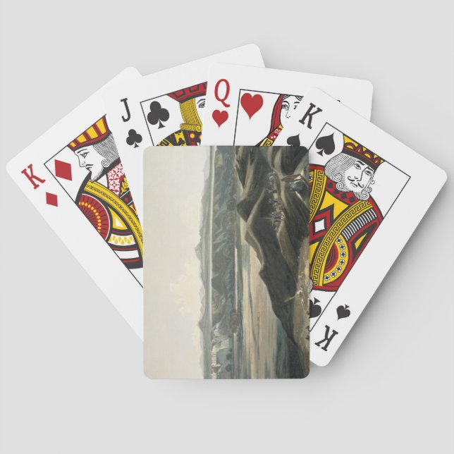 View of the Rocky Mountains, plate 44 from Volume Playing Cards (Back)