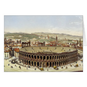 View of the Roman Amphitheatre, Verona, engraved b