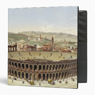 View of the Roman Amphitheatre, Verona, engraved b Binder