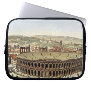 View of the Roman Amphitheatre, Verona, engraved b Laptop Sleeve