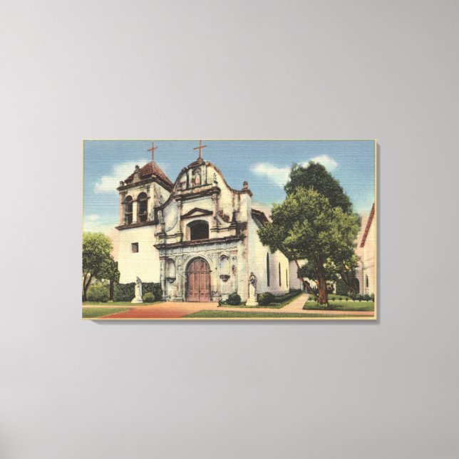 View of the Royal Presidio Chapel Canvas Print (Front)