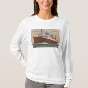 View of the S.S. Manhattan Cunard Cruise Ship T-Shirt
