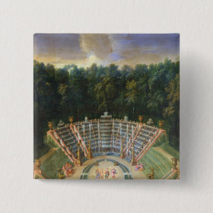 View of the Salle de Bal 2 Inch Square Button