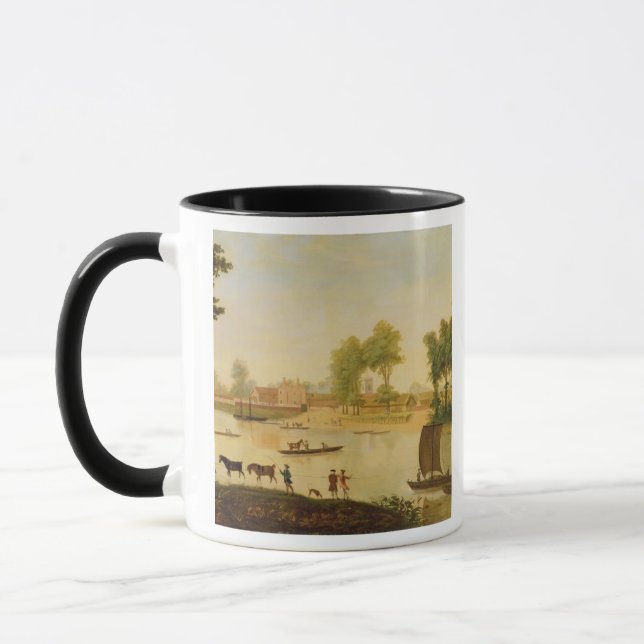 View of the Shepperton on the River Thames, after Mug (Left)