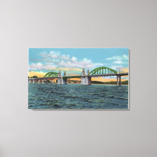 View of the Siuslaw River Bridge Canvas Print (Front)