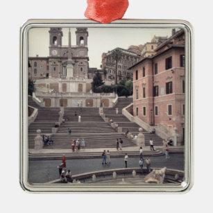 View of the Spanish Steps or Scalinata Metal Ornament