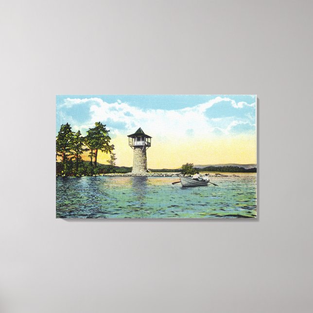 View of the Spindle Point Observatory, the Canvas Print (Front)