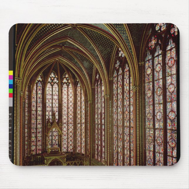 View of the stained glass windows mouse pad (Front)
