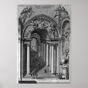 View of the staircase in the Scala Regia Poster