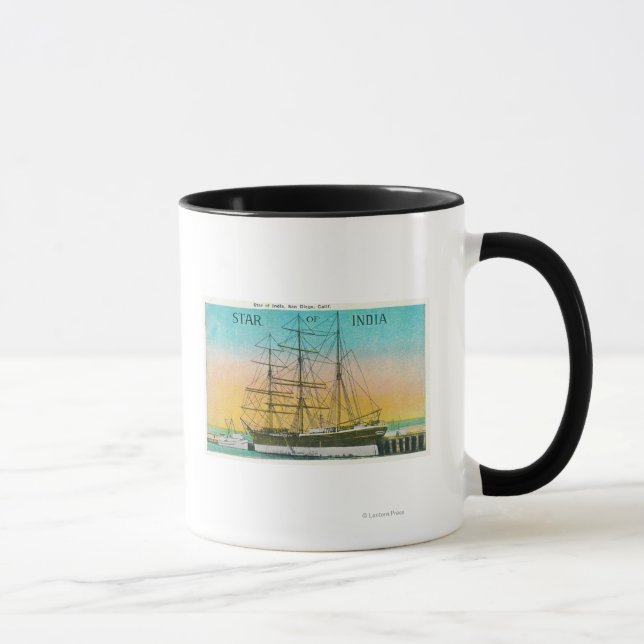 View of the Star of India Boat Docked Mug (Right)