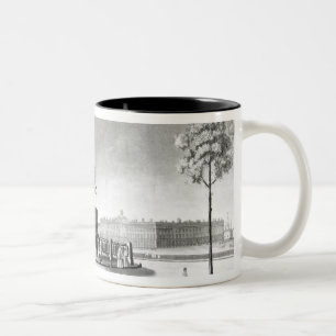 View of the statue of Peter the Great Two-Tone Coffee Mug