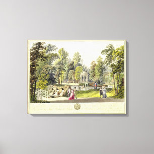 View of the Temple of Diana at Erlaw, engraved by Canvas Print