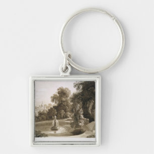 View of the Temple of Suryah and the Fountain of M Keychain