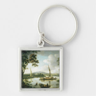 View of the Thames from Keen Edge Ferry Keychain