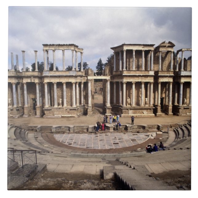 View of the theatre, begun 24 BC (photo) 3 Tile (Front)