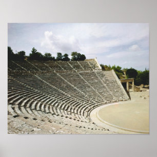 View of the theatre, c.360 BC Poster