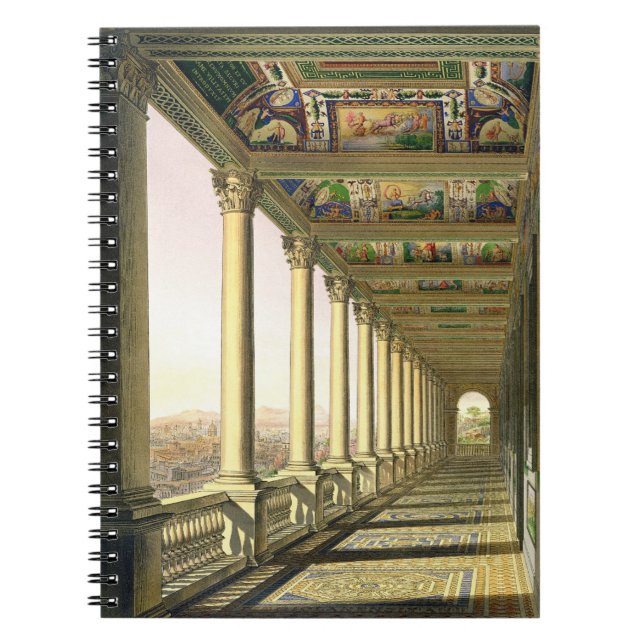 View of the third floor Loggia at the Vatican, wit Notebook (Front)