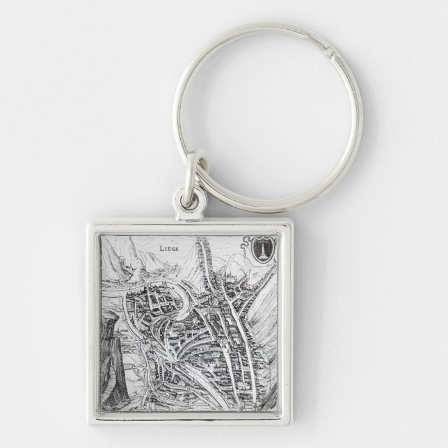 View of the Town of Liege Keychain (Front)