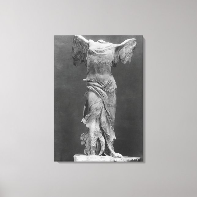 View of the Victory Samothrace in Louvre museum Canvas Print (Front)