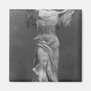 View of the Victory Samothrace in Louvre museum Magnet