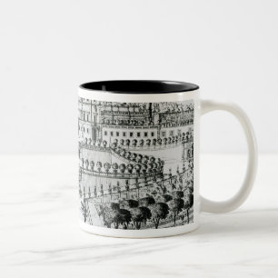 View of the Villa Aldobrandini from the garden (en Two-Tone Coffee Mug