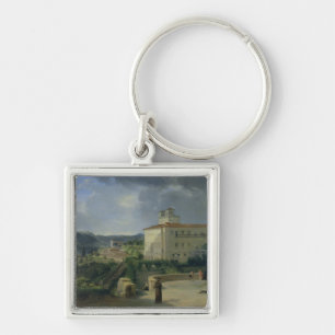 View of the Villa Medici, Rome, 1813 Keychain