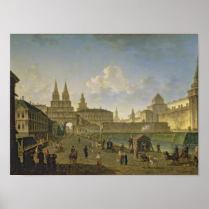 View of the Voskresensky and Nikolsky Gates Poster
