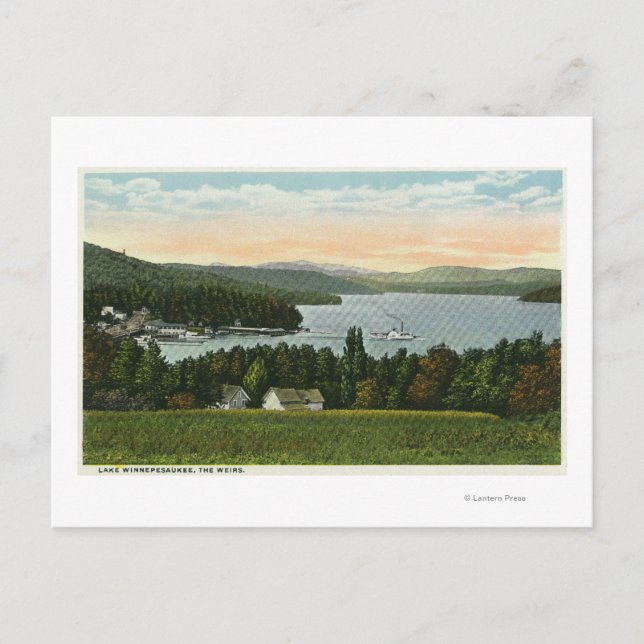View of the Weirs Postcard (Front)