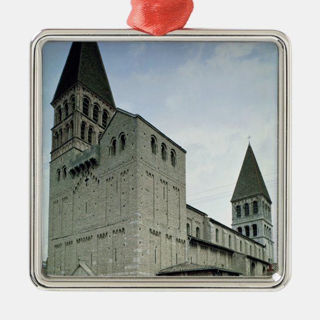 View of the west facade, 10th-11th century metal ornament (Front)