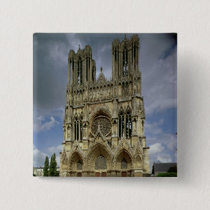 View of the west facade 2 inch square button