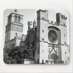 View of the west facade and tower mouse pad