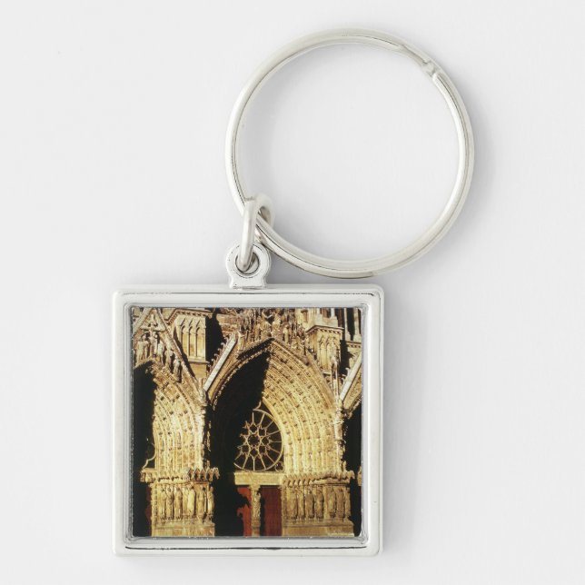 View of the West Front portals Keychain (Front)