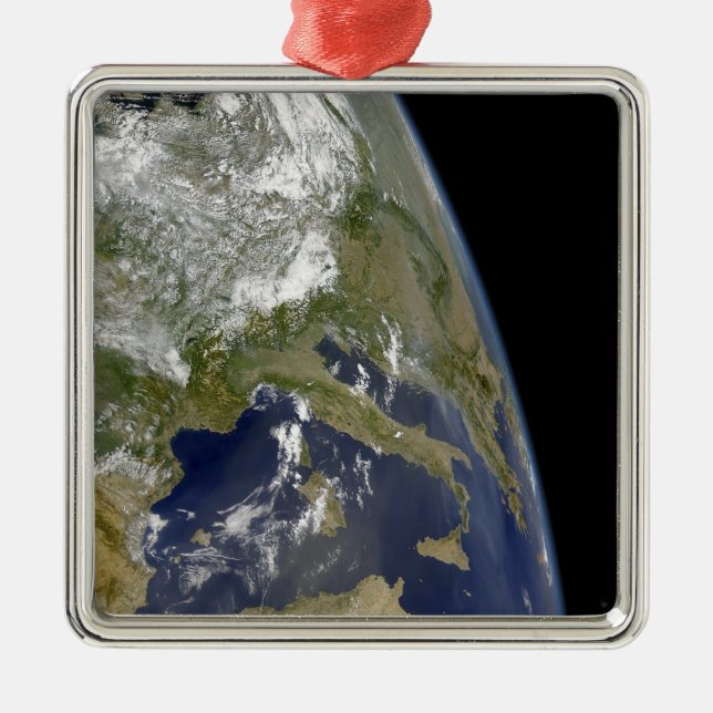 View of the western Mediterranean Metal Ornament (Front)