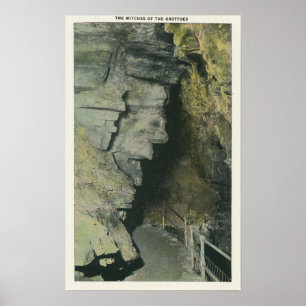 View of the Witches of the Grottoes Poster