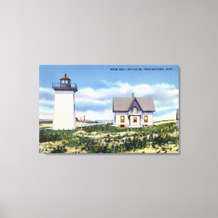 View of the Wood End Lighthouse Canvas Print