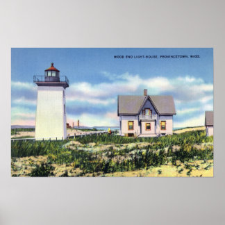 View of the Wood End Lighthouse Poster